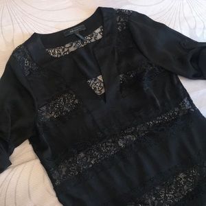 Black lace top